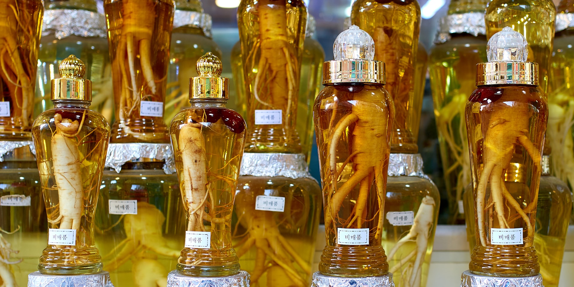 assorted glass containers